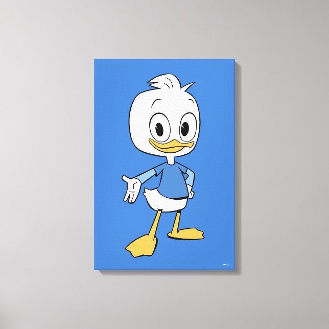Dewey Duck Canvas Print (Front)