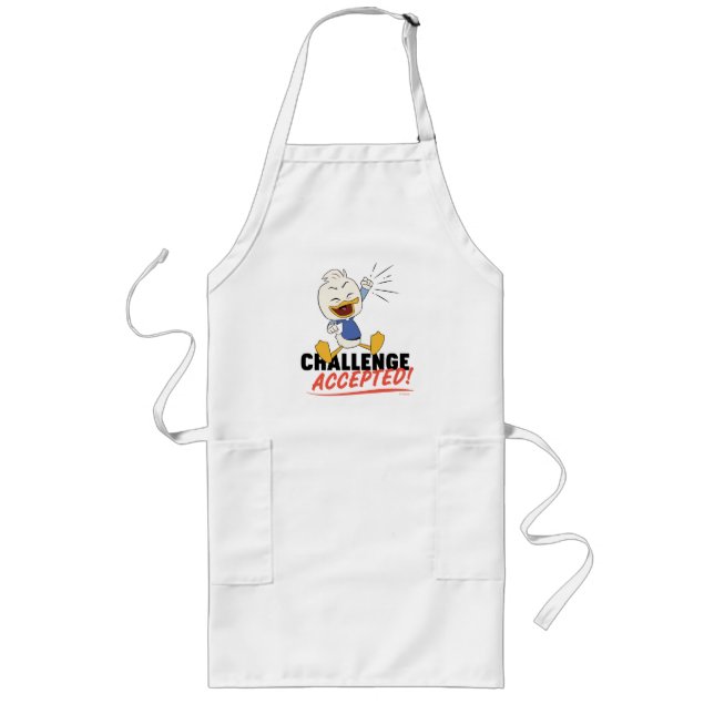 Dewey Duck | Challenge Accepted! Long Apron (Front)