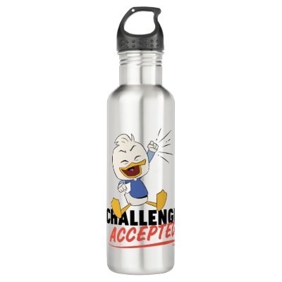 Dewey Duck | Challenge Accepted! Stainless Steel Water Bottle