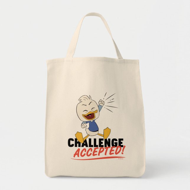 Dewey Duck | Challenge Accepted! Tote Bag (Front)