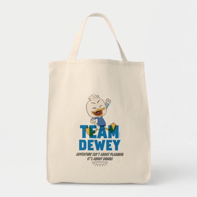 Dewey Duck | Team Dewey - Adventure Tote Bag (Front)