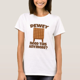 Dewey Need This Cheeky Library Cartoon T-Shirt
