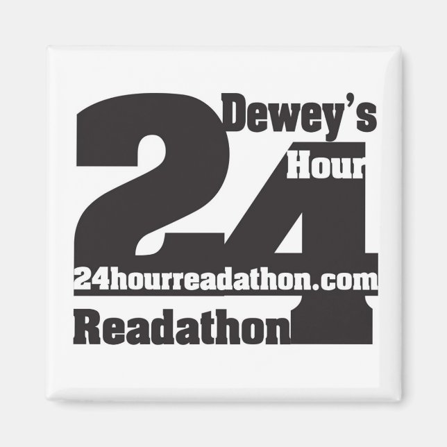 Dewey's 24 Hour Readathon Magnet (Front)