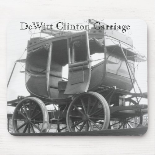 Dewitt Clinton Carriage Train Transportation Mouse Pad