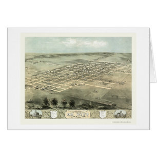 DeWitt, IA Panoramic Map - 1868