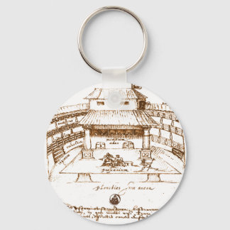 DeWitt's Swan Theater Sketch Keychain