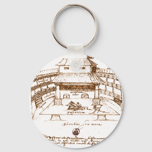 DeWitt's Swan Theater Sketch Keychain (Front)