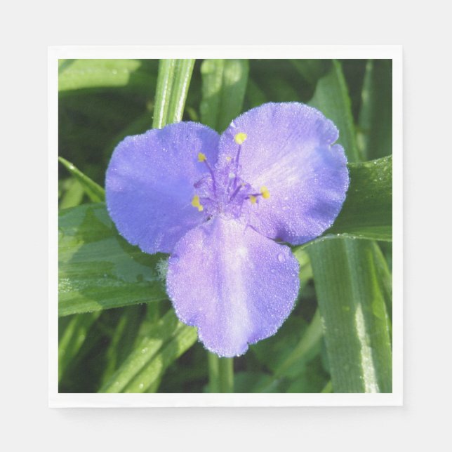 Dewy Trillium Spring Wildflower Napkins (Front)