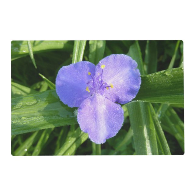 Dewy Trillium Spring Wildflower Placemat (Front)
