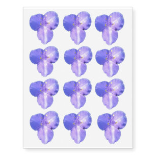 Dewy Trillium Spring Wildflower Temporary Tattoos