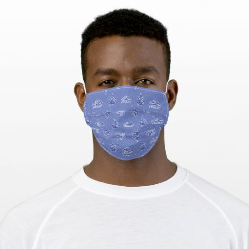 Dexter and Mandark Atomic Pattern Adult Cloth Face Mask