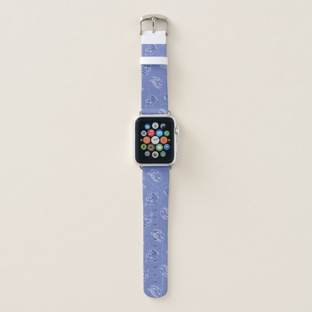Dexter and Mandark Atomic Pattern Apple Watch Band (Front)