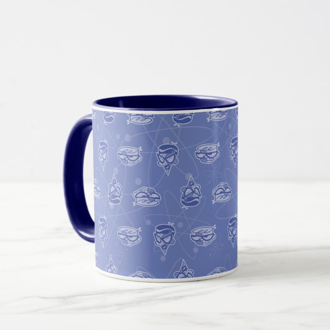 Dexter and Mandark Atomic Pattern Mug (Front Left)