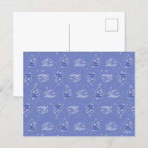 Dexter and Mandark Atomic Pattern Postcard