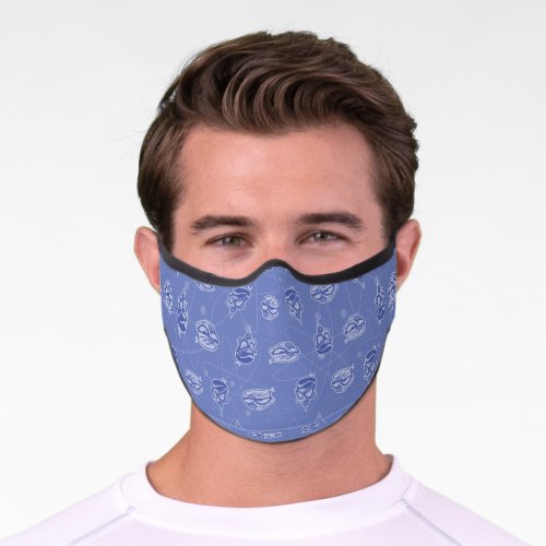 Dexter and Mandark Atomic Pattern Premium Face Mask