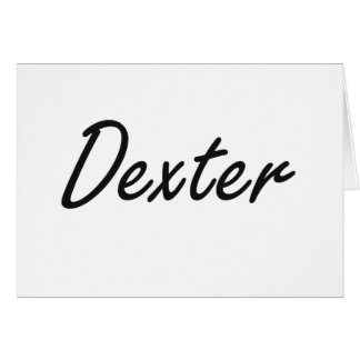 Dexter Artistic Name Design Cards