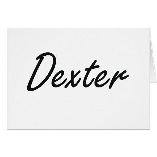 Dexter Artistic Name Design Cards (Front Horizontal)