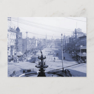 Dexter Avenue and Capitol, Montgomery AL Postcard