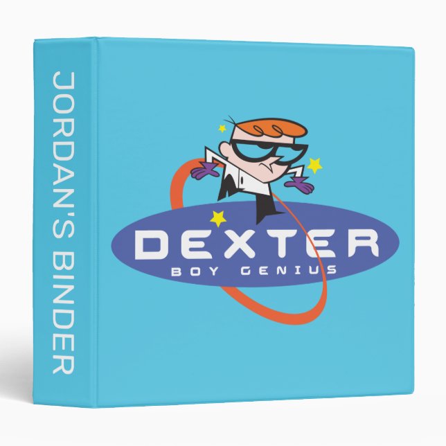 Dexter "Boy Genius" 3 Ring Binder (Front/Spine)