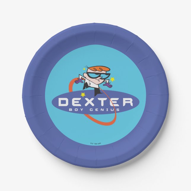 Dexter "Boy Genius" Paper Plates (Front)