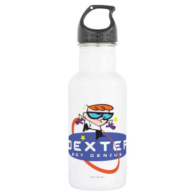 Dexter "Boy Genius" Stainless Steel Water Bottle (Front)
