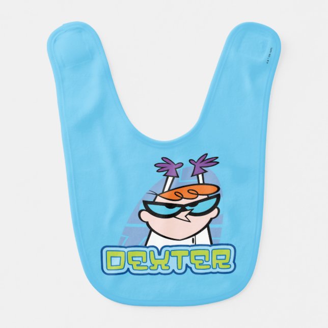 Dexter Character Name Graphic Baby Bib (Front)