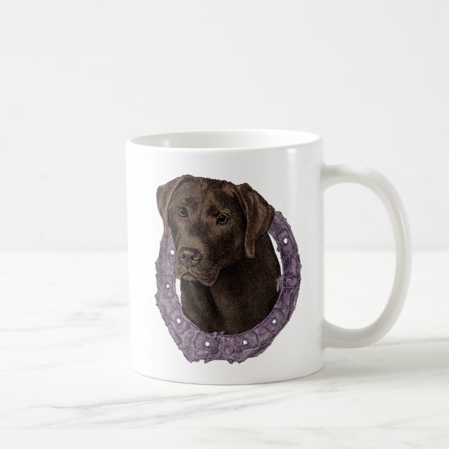 Dexter - Chocolate Lab Coffee Mug (Right)