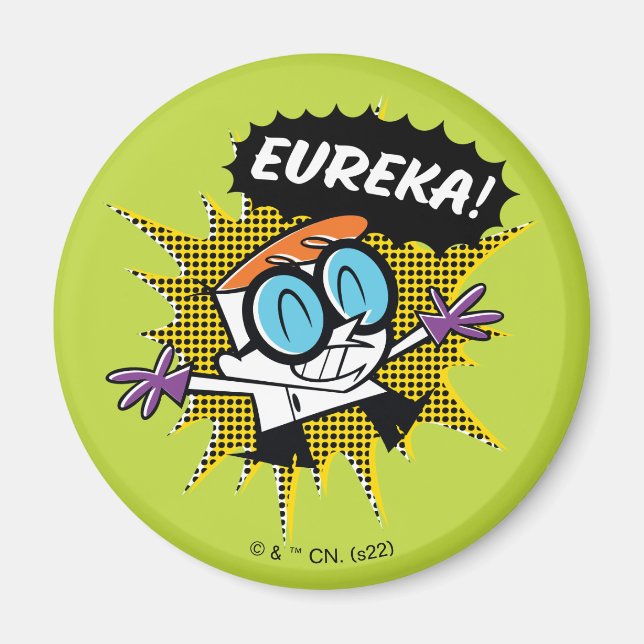 Dexter "Eureka!" Halftone Callout Graphic Magnet (Front)