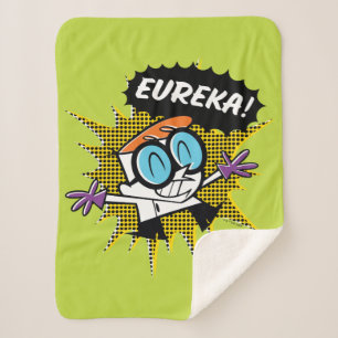 Dexter "Eureka!" Halftone Callout Graphic Sherpa Blanket