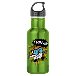 Dexter "Eureka!" Halftone Callout Graphic Stainless Steel Water Bottle