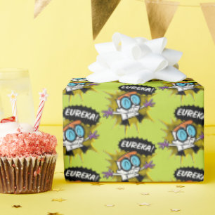 Dexter "Eureka!" Halftone Callout Graphic Wrapping Paper