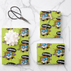 Dexter "Eureka!" Halftone Callout Graphic Wrapping Paper Sheets