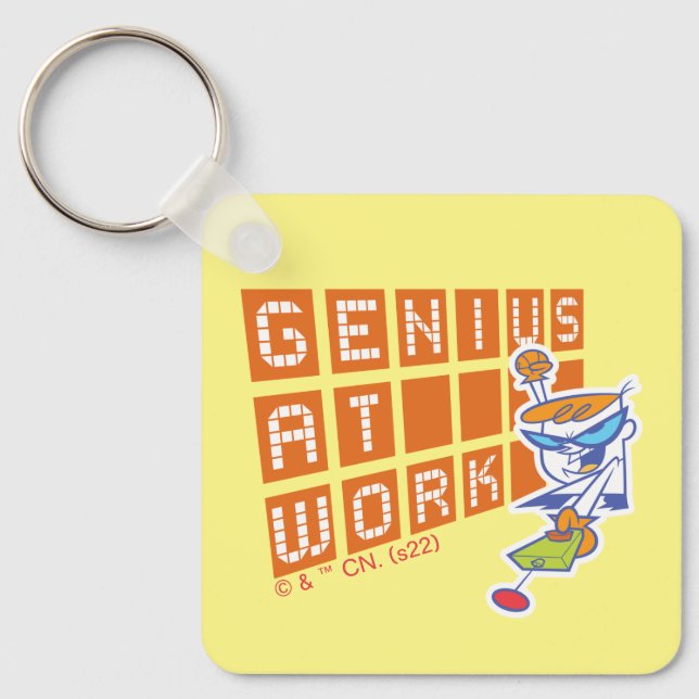 Dexter "Genius At Work" Keychain (Front)