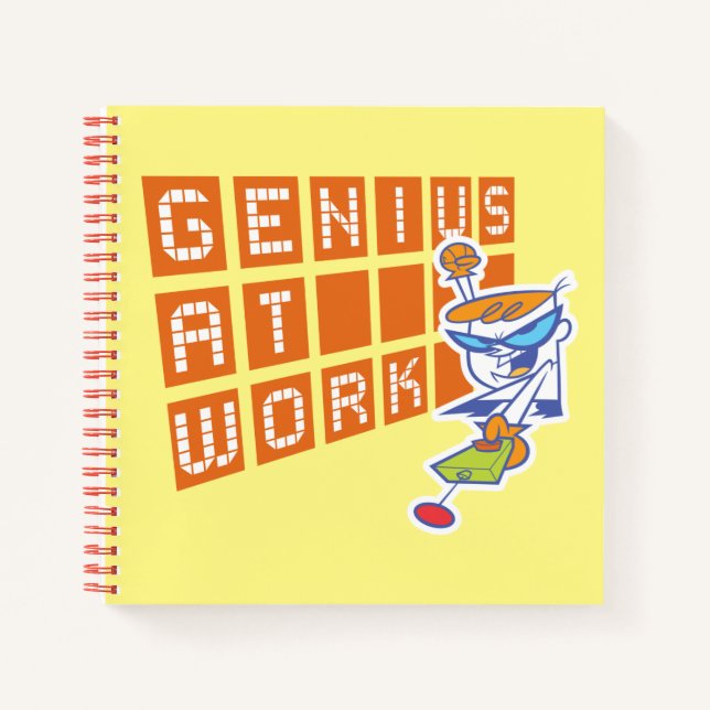 Dexter "Genius At Work" Notebook (Front)