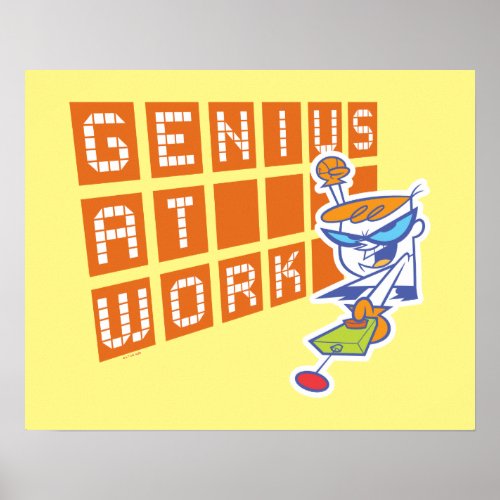 Dexter Genius At Work Poster