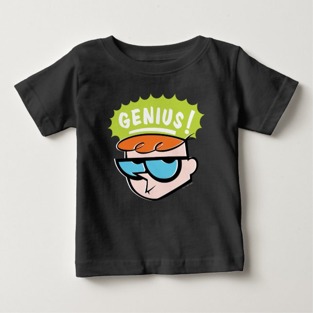 Dexter "Genius" Callout Graphic Baby T-Shirt (Front)