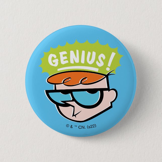 Dexter "Genius" Callout Graphic Button (Front)