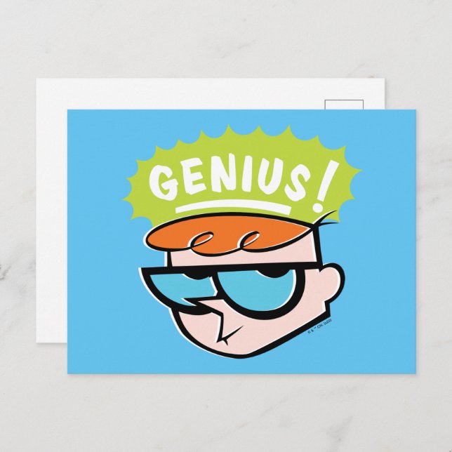 Dexter "Genius" Callout Graphic Postcard (Front/Back)