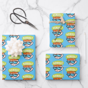 Dexter "Genius" Callout Graphic Wrapping Paper Sheets