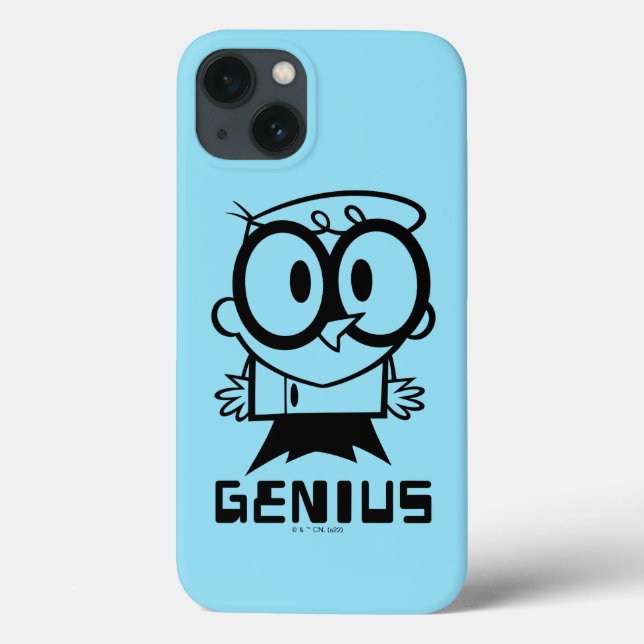 Dexter "Genius" Outline Graphic Case-Mate iPhone Case (Back)