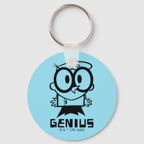 Dexter Genius Outline Graphic Keychain