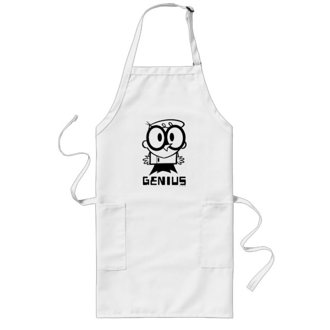 Dexter "Genius" Outline Graphic Long Apron (Front)