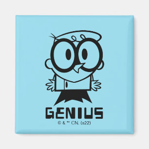 Dexter "Genius" Outline Graphic Magnet