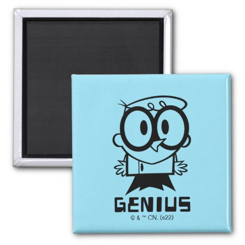 Dexter Genius Outline Graphic Magnet