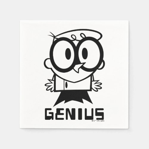 Dexter Genius Outline Graphic Napkins