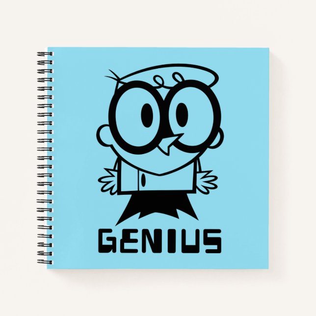 Dexter "Genius" Outline Graphic Notebook (Front)