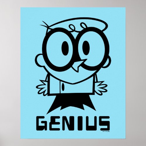 Dexter Genius Outline Graphic Poster