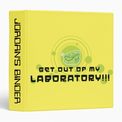 Dexter _ Get Out Of My Laboratory 3 Ring Binder