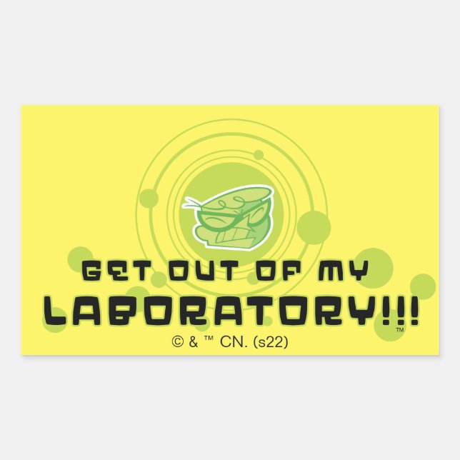 Dexter - Get Out Of My Laboratory!!! Rectangular Sticker (Front)
