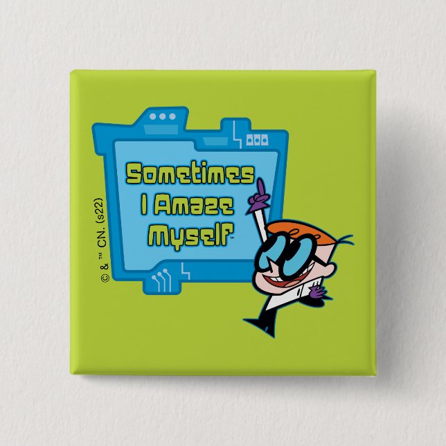 Dexter - Sometimes I Amaze Myself Button (Front)